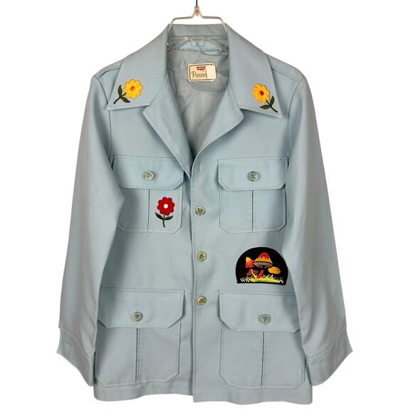 Levi's Jackets & Blazers - Levi's Vintage 70s Pastel Blue Patch Long Sleeve Blazer M/L